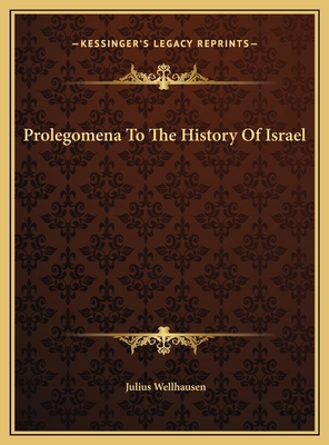 Prolegomena To The History Of Israel 1169776272 Book Cover