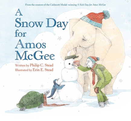A Snow Day for Amos McGee 1250324734 Book Cover