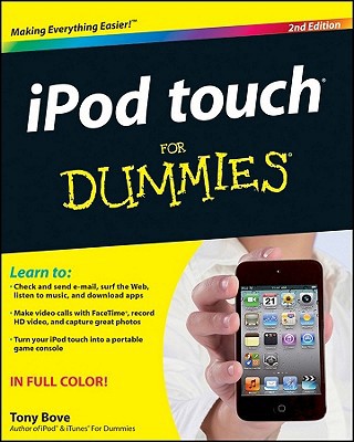 iPod Touch for Dummies 0470880015 Book Cover