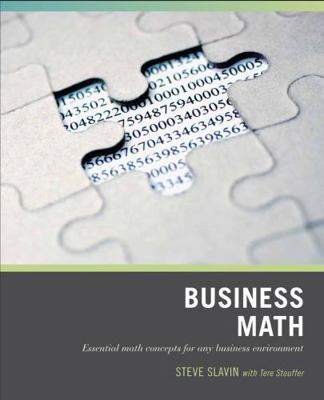 Wiley Pathways Business Math, 0470007192 Book Cover