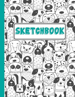 Sketchbook: Puppies Everywhere Sketchbook For Kids 1073537293 Book Cover