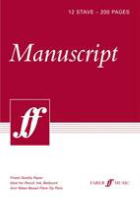 Manuscript A4 12-stave: (white Pad) 0571527086 Book Cover