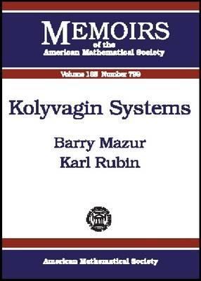Kolyvagin Systems 0821835122 Book Cover