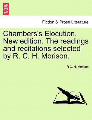 Chambers's Elocution. New edition. The readings... 1241124612 Book Cover