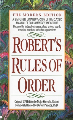 Robert's Rules of Order: A Simplified, Updated ... 042513928X Book Cover