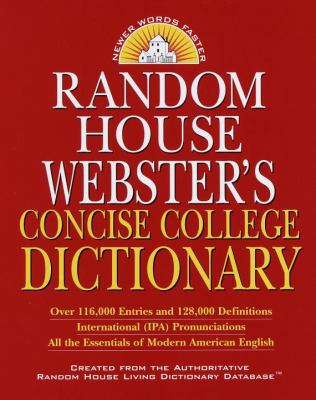 Random House Webster's Concise College Dictionary 0375405291 Book Cover