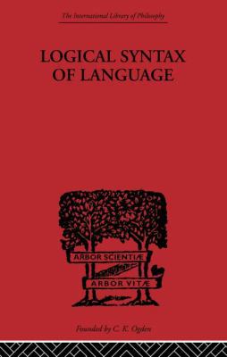 Logical Syntax of Language 0415613795 Book Cover