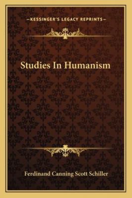 Studies In Humanism 1162965495 Book Cover