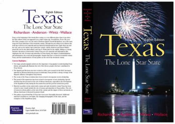 Texas: The Lone Star State 0130284149 Book Cover