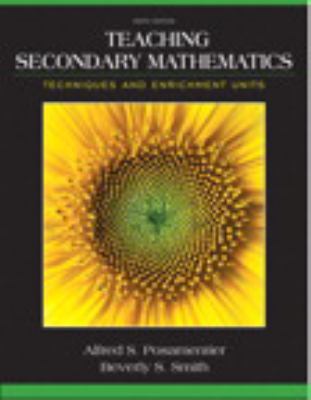 Teaching Secondary Mathematics: Techniques and ... 0133783677 Book Cover