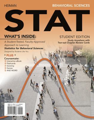 Behavioral Sciences STAT (with Review Cards and... 1111342067 Book Cover