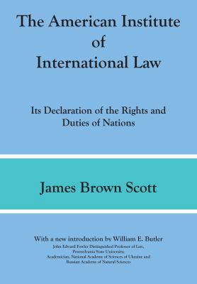 The American Institute of International Law 1616190310 Book Cover