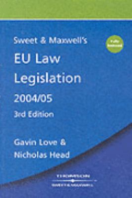 Sweet & Maxwell's Eu Law Statutes 0421891203 Book Cover