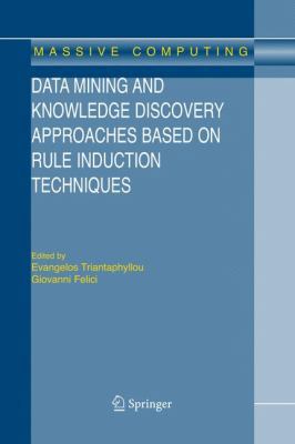 Data Mining and Knowledge Discovery Approaches ... 038734294X Book Cover