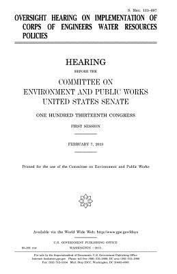 Oversight hearing on implementation of Corps of... 1981421211 Book Cover