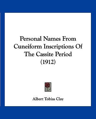 Personal Names From Cuneiform Inscriptions Of T... 1120336570 Book Cover