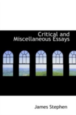 Critical and Miscellaneous Essays 0559318049 Book Cover