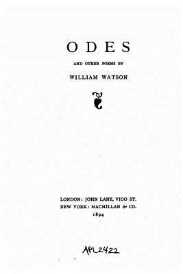 Odes and other poems 1534939261 Book Cover