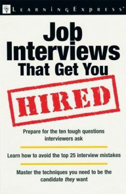 Job Interviews That Get You Hired 157685549X Book Cover