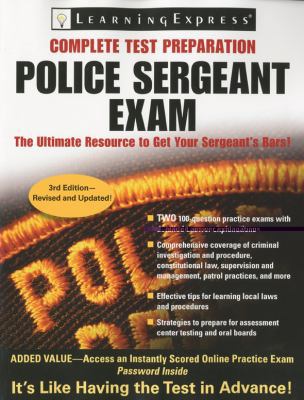 Police Sergeant Exam: A Step-By-Step System to ... 1576857085 Book Cover