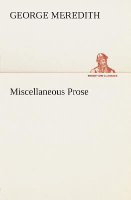 Miscellaneous Prose 3849504743 Book Cover