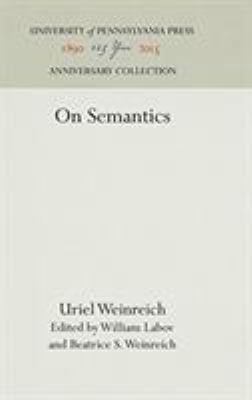 On Semantics 0812277597 Book Cover