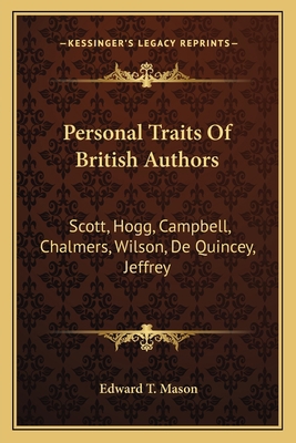 Personal Traits Of British Authors: Scott, Hogg... 1163640891 Book Cover