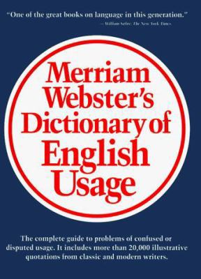 Merriam-Webster's Dictionary of English Usage 0877791325 Book Cover