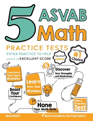 5 ASVAB Math Practice Tests: Extra Practice to ... 1637190336 Book Cover