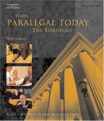 Paralegal Today: The Essentials 1401824293 Book Cover