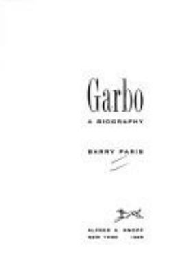 Garbo: A Biography 0394580206 Book Cover