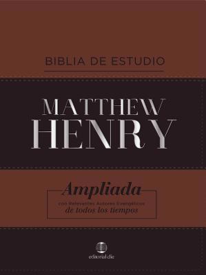 Rvr, Biblia de Estudio Matthew Henry, Leatherso... [Spanish] 8417620192 Book Cover