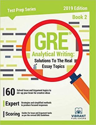 GRE Analytical Writing: Solutions to the Real E... 1949395014 Book Cover