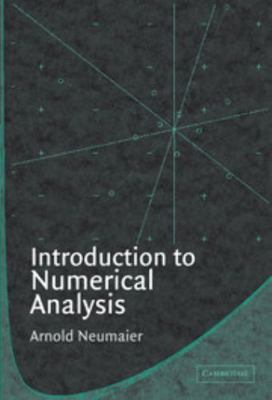 Introduction to Numerical Analysis 0521333237 Book Cover
