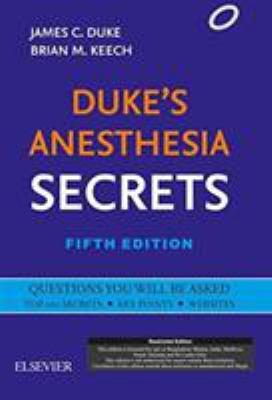 Duke's Anesthesia Secrets 5th Ed. 8131243028 Book Cover