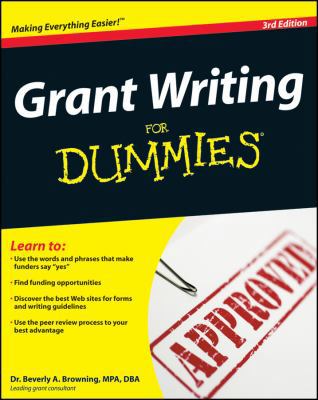 Grant Writing for Dummies 0470291133 Book Cover