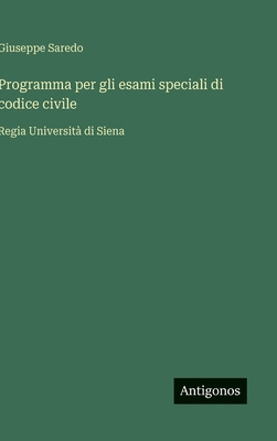 Programma per gli esami speciali di codice civi... [Italian] 3563232695 Book Cover