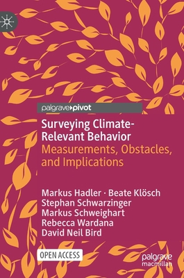 Surveying Climate-Relevant Behavior: Measuremen... 3030857956 Book Cover