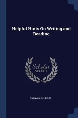 Helpful Hints On Writing and Reading 1376369869 Book Cover
