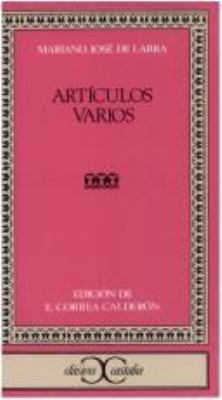 Artículos varios . (Spanish Edition) [Spanish] 8470392255 Book Cover