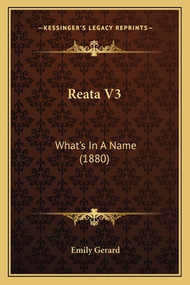 Reata V3: What's In A Name (1880) 1166994074 Book Cover