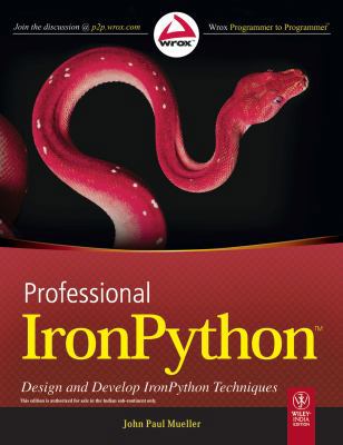 Professional Ironpython 8126526319 Book Cover