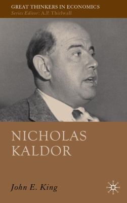 Nicholas Kaldor 0230217257 Book Cover