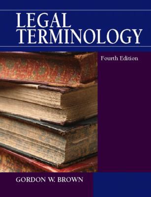 Legal Terminology 0130155985 Book Cover
