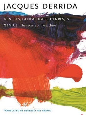 Geneses, Genealogies, Genres, and Genius: The S... 0231139780 Book Cover