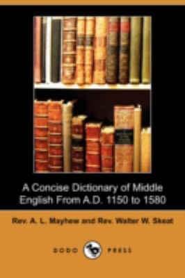 A Concise Dictionary of Middle English from A.D... 140994610X Book Cover