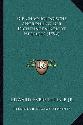 Die Chronologische Anordnung Der Dichtungen Rob... [German] 1168316294 Book Cover