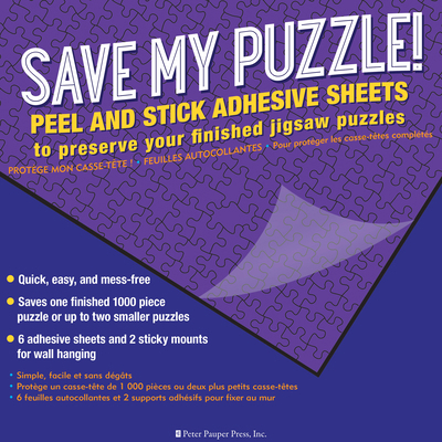 Save My Puzzle! Peel an Stick Adhesive Sheets 1441337865 Book Cover
