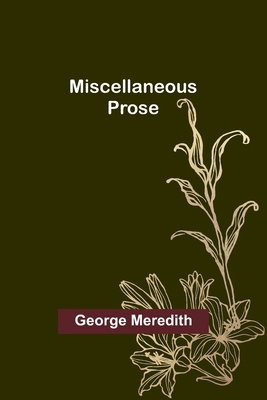 Miscellaneous Prose 9357390510 Book Cover