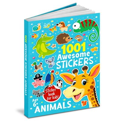 1001 Awesome Stickers - Animals 9376896270 Book Cover